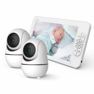 7Inch IPS Screen 1V2 Wireless PTZ Video Baby Monitor Two Way Intercom Feeding Plan Baby Camera